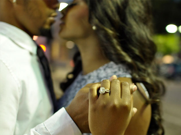 Raligh engagement photo.